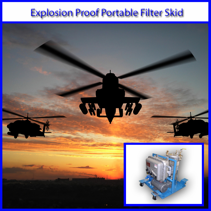 explosion proof portable filter skid