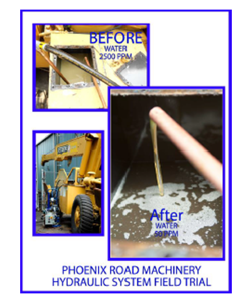 hydraulic-crane-water-ingression PH20enix Membrane Oil dehydrators and purifiers